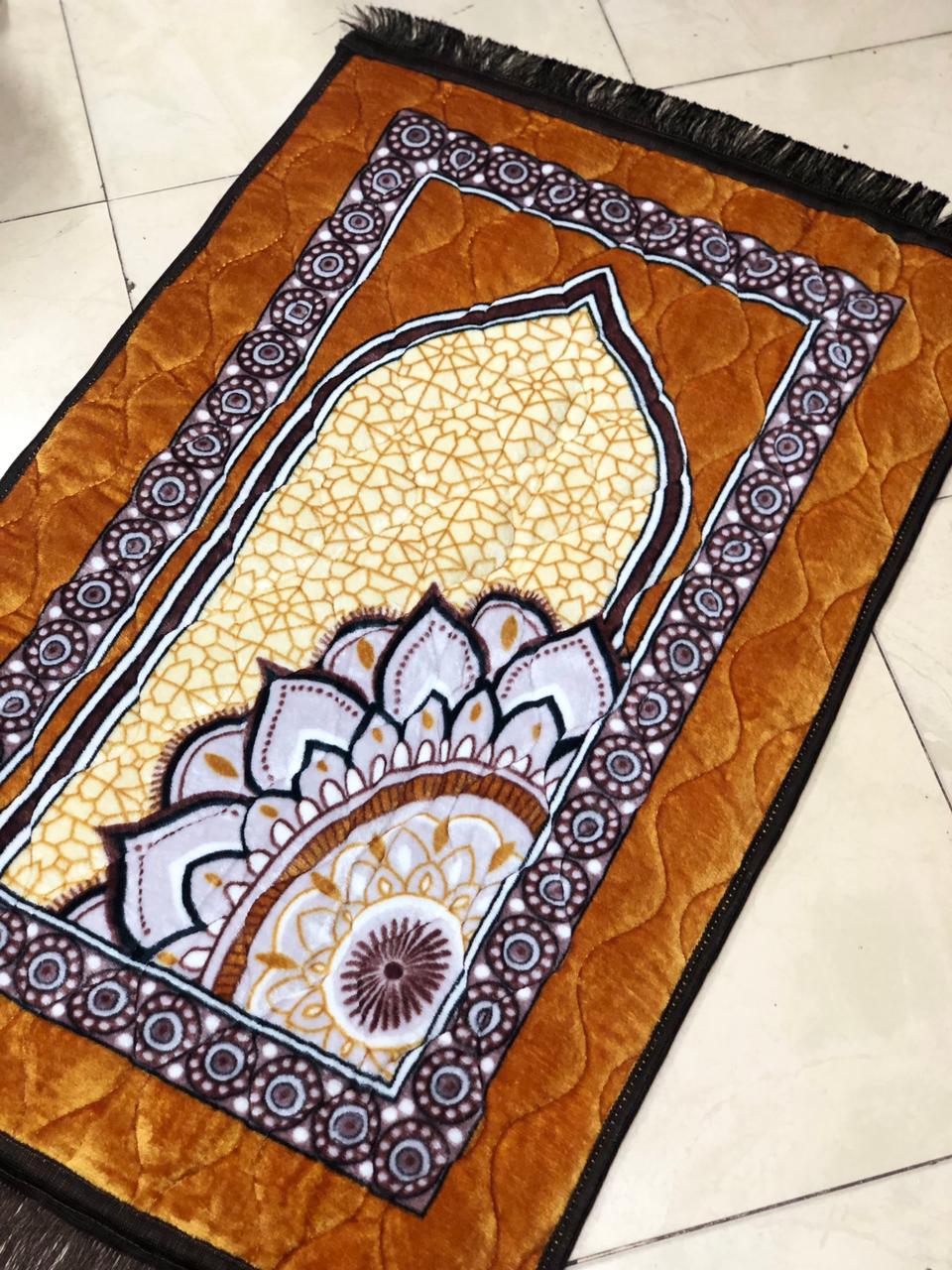 Flower Designed Prayer Mat